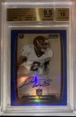 Robert Woods [Blue Refractor] #RW Football Cards 2013 Bowman Chrome Rookie Autograph Prices