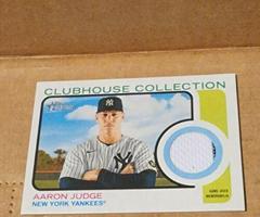 Aaron Judge #CCR-AJ Baseball Cards 2022 Topps Heritage Clubhouse Collection Relics Prices