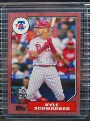 Kyle Schwarber [Red] #87TBU-35 Baseball Cards 2022 Topps Update 1987 Prices