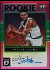 Jaylen Brown [Pink] Basketball Cards 2016 Panini Donruss Optic Rookie Signatures Prices