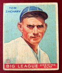 Tom Zachary #47 Baseball Cards 1934 World Wide Gum Prices