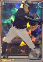 Zac Veen [Orange Refractor] #BD-107 Baseball Cards 2020 Bowman Draft Chrome Prices