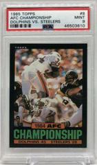 AFC Championship [Dolphins vs. Steelers] Football Cards 1985 Topps Prices