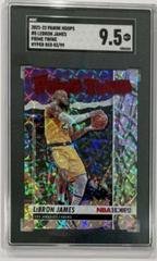 LeBron James [Hyper Red] #8 Basketball Cards 2021 Panini Hoops Prime Twine Prices