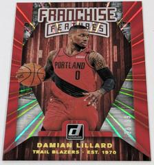 Damian Lillard [Red Laser] #24 Basketball Cards 2019 Panini Donruss Franchise Features Prices