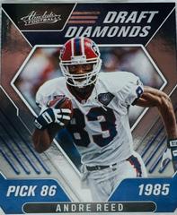 Andre Reed #DD-5 Football Cards 2022 Panini Absolute Draft Diamonds Prices