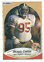 Michael Carter #3 Football Cards 1990 Fleer Prices