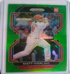 Matt Vierling [Green Prizm] #1 Baseball Cards 2022 Panini Prizm Prices