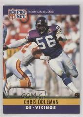 Chris Doleman #188 Football Cards 1990 Pro Set FACT Cincinnati Prices