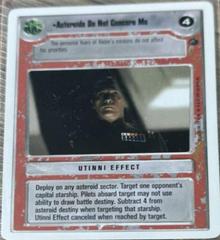 Asteroids Do Not Concern Me [Revised] Star Wars CCG Dagobah Prices