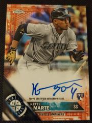 Ketel Marte [Red Refractor] #RA-KM Baseball Cards 2016 Topps Chrome Rookie Autographs Prices