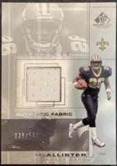 Deuce McAllister [Jersey] #94 Football Cards 2001 SP Game Used Prices
