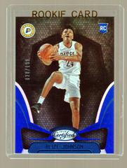 Alize Johnson [Mirror Blue] #197 Basketball Cards 2018 Panini Certified Prices