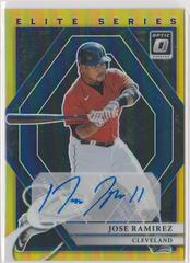 Jose Ramirez [Gold] #ESS-JR Baseball Cards 2022 Panini Donruss Optic Elite Series Signatures Prices