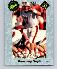 Browning Nagle #31 Football Cards 1991 Classic Prices