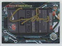 Carson Strong [Patch Laundry Tag] Football Cards 2022 Panini Elements Rookie Neon Signs Autographs Prices