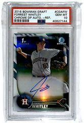 Forrest Whitley [Refractor] Baseball Cards 2016 Bowman Draft Chrome Picks Autographs Prices