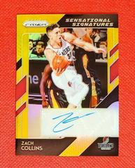 Zach Collins [Gold Prizm] #SS-ZCL Basketball Cards 2018 Panini Prizm Sensational Signatures Prices