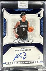 Paolo Banchero [Blue] #20 Basketball Cards 2022 Panini Flawless Rookie Autograph Prices