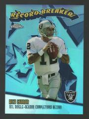 Rich Gannon Football Cards 2003 Topps Chrome Record Breakers Prices