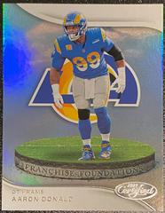 Aaron Donald #FF-12 Football Cards 2023 Panini Certified Franchise Foundations Prices