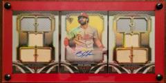 Bryce Harper Baseball Cards 2022 Topps Triple Threads Deca Autograph Relic Prices