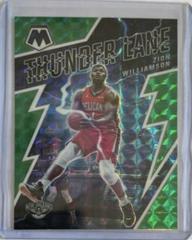 Zion Williamson [Green] Basketball Cards 2021 Panini Mosaic Thunder Lane Prices