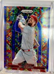 Bryce Harper [Blue Velocity Prizm] #SG-4 Baseball Cards 2022 Panini Prizm Stained Glass Prices