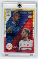 Paul Pogba, Valon Behrami [Yellow & Red Pulsar] Soccer Cards 2014 Panini Prizm World Cup Matchups Prices