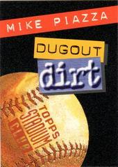 Mike Piazza [Dugout Dirt] #5 Baseball Cards 1994 Stadium Club Infocard Prices