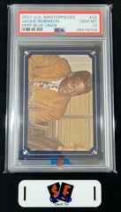 Jackie Robinson [Deep Blue Linen] Baseball Cards 2007 Upper Deck Masterpieces Prices