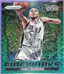 Tony Parker [Green Mojo Prizm] Basketball Cards 2014 Panini Prizm Fireworks Prices