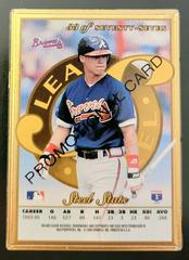 Chipper Jones [Gold Promo] #33 Baseball Cards 1996 Leaf Steel Prices
