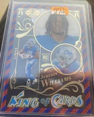 Jameson Williams [Red Blue] #KC-20 Football Cards 2022 Panini Illusions King Of Prices
