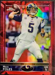 Nick Foles [Red Refractor] Football Cards 2015 Topps Chrome Mini Prices