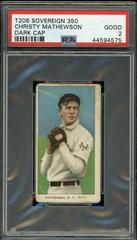 Christy Mathewson [Dark Cap] #NNO Baseball Cards 1909 T206 Sovereign 350 Prices