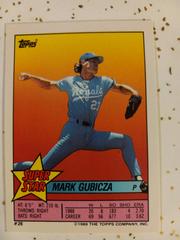 Mark Gubicza Baseball Cards 1989 Topps Stickercards Blank Back Prices