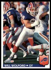 Will Wolford #34 Football Cards 1992 Fleer Prices