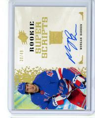 Morgan Barron [Gold] #SPXR-MB Hockey Cards 2021 SPx Rookie Signatures Prices