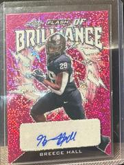 Breece Hall [Metalized Sparkles Pink] #FB-BH1 Football Cards 2022 Leaf Flash of Brilliance Autographs Prices