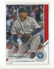 Felix Hernandez [Red] #JRD-12 Baseball Cards 2017 Topps Jackie Robinson Day Prices