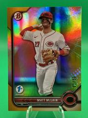 Matt McLain [Gold] Baseball Cards 2022 Bowman Draft 1st Edition Prices