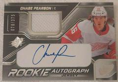 Chase Pearson [Jersey] Hockey Cards 2022 SPx Rookie Autographs Prices