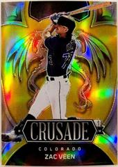 Zac Veen [Gold] Baseball Cards 2023 Panini Chronicles Crusade Prices