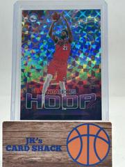 Joel Embiid [Hyper Green] #12 Basketball Cards 2023 Panini Hoops Hoopla Prices