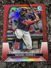 Michael Harris II [Red] #31 Baseball Cards 2023 Bowman Chrome Prices