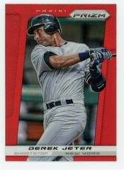 Derek Jeter [Red Prizm] #44 Baseball Cards 2013 Panini Prizm Prices