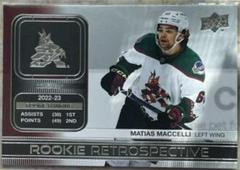 Matias Maccelli #RR-18 Hockey Cards 2023 Upper Deck Rookie Retrospective Prices