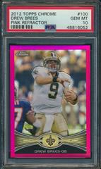 Drew Brees [Pink Refractor] Football Cards 2012 Topps Chrome Prices
