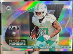 Jaylen Waddle #BTN-JWA Football Cards 2021 Panini Playoff Behind the Numbers Prices